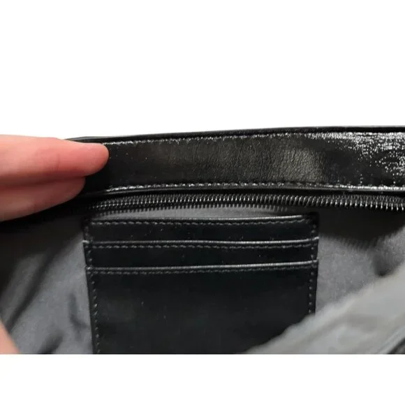 Simply Vera Vera Wang Black Crossbody Bag Purse Chain Strap NWT - Picture 5 of 5